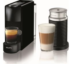 NESPRESSO by Krups Essenza Mini XN111840 Coffee Machine with Aeroccino - Black